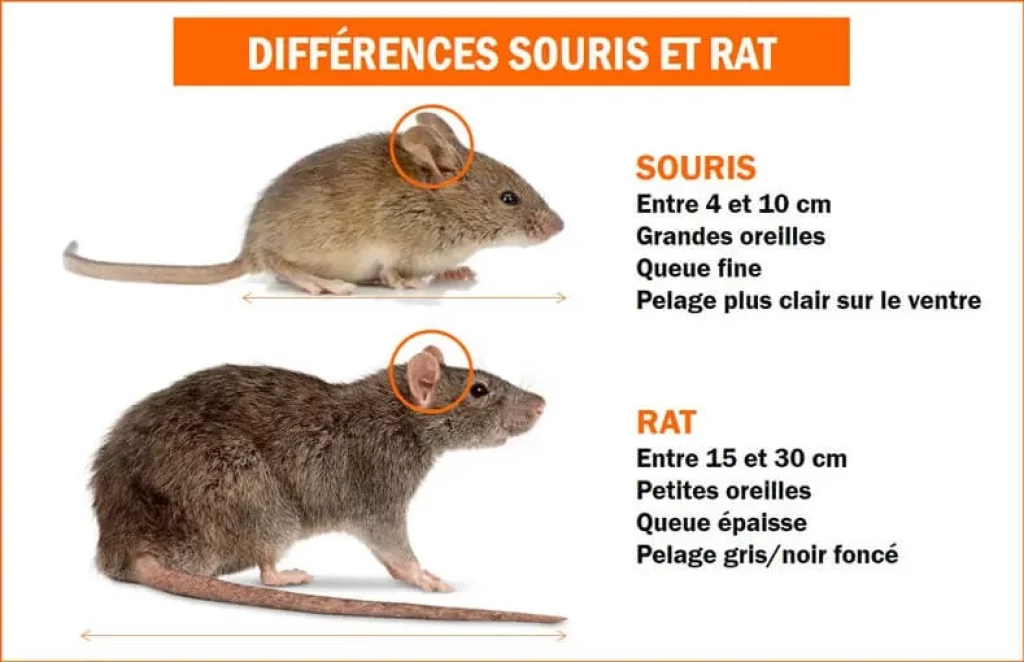 différence entre souris et rat