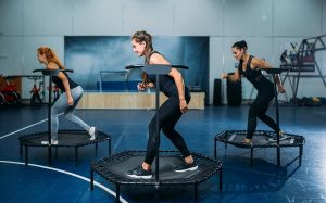 fitness workout exercice trampoline